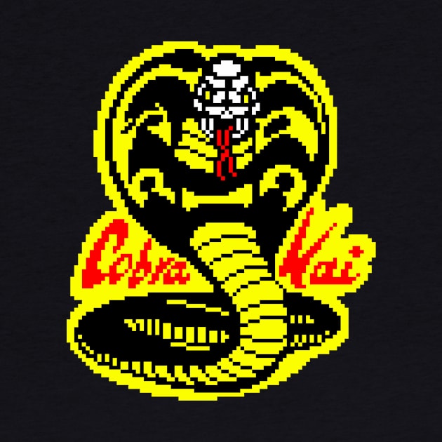 Cobra Kai pixel art logo by PXLFLX